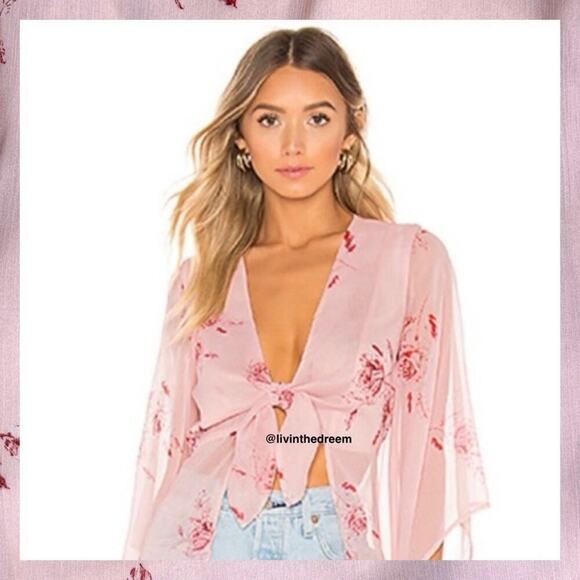 #T190 X REVOLVE House of Harlow 1960 Isla Maxi Blouse $228 - Picture 5 of 14